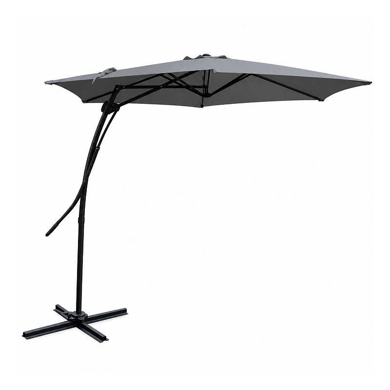 Linder Exclusiv Umbrelă de grădină MC2006 350 cm Gri închis