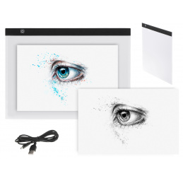 Aga Tablă de desen iluminată cu LED placă de contur A3