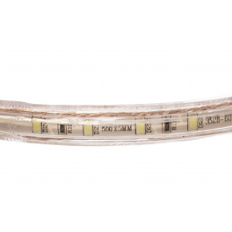 Bandă LED - 230V - SMD 2835 - 1m - 60LED/m - 6W/m - 380Lm - IP68 - alb cald - 10mm