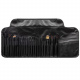 Set de pensule cosmetice în husă 24 bucăți negru ISO 8573