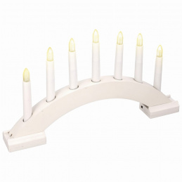 Suport pentru lumânări de Crăciun cu 7 LED-uri - temporizator Suport pentru lumânări de Crăciun cu 7 LED-uri - temporizator