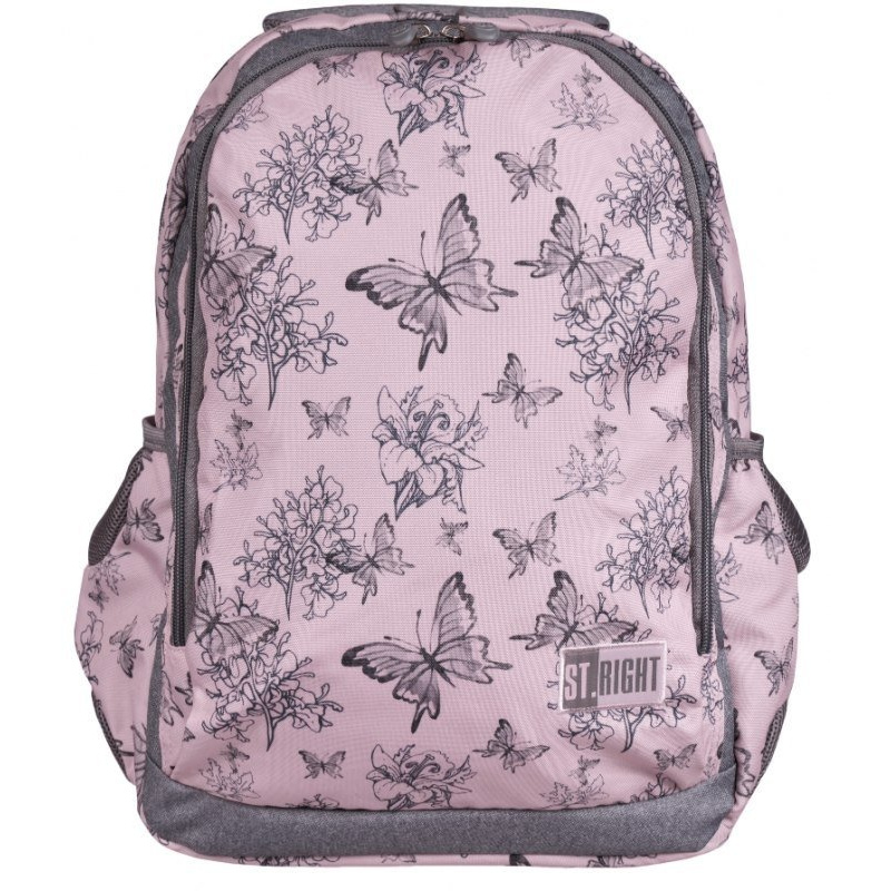 St.RIGHT Rucsac școlar cu două compartimente Butterfly