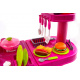 Aga4Kids Bucătărie din plastic KITCHEN 008-82 Roz