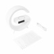 Lampa LED Aga RGB 5în1 cu încărcător wireless Albă
