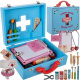Set de doctor din lemn pentru copii, 43 piese, Kruzzel 19869