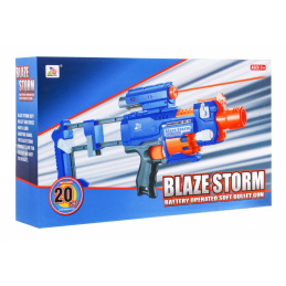 Carabină pentru copii 8+ Blaze Storm + 20 proiectile din spumă + Vizor laser + Pat