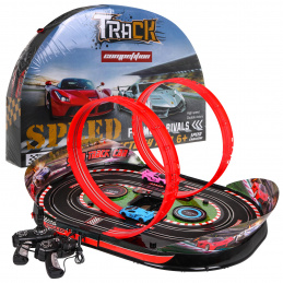 Circuit pliabil de curse Track Speed pentru copii 6+ Mașinuțe controlate + efecte interactive