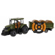 Tractor cu Remorcă Verde R/C