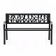 Bancă de grădină din metal Aga 125x53x77 cm