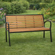 Bancă de grădină Aga 125x60x80 cm Maro