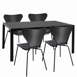 Set mobilier de grădină masă + 4 scaune TAMOE