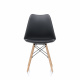 Aga 4x Scaune de masă MR2035 Negru