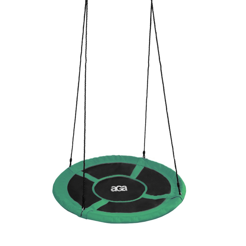 Aga Cerc de leagăn suspendat 90 cm Verde închis