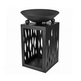 Linder Exclusiv Șemineu portabil 45 cm cu suport pentru lemne Linder Exclusiv Șemineu portabil 45 cm cu suport pentru lemne