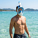 Masca de snorkeling cu față întreagă Aga L/XL Alb/Albastru