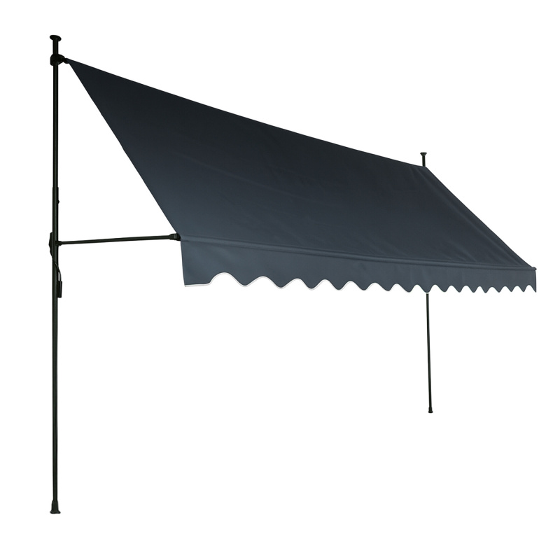 Aga Copertină telescopică 350x120 cm Gri