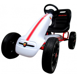 Kart ABARTH ALB, roți din spumă EVA, frână de mână, licență