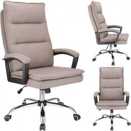 Scaun rotativ ESPO material - maro