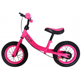 Bicicletă de echilibru R3 roz R-Sport 12'' frână, clopoțel