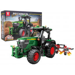 Set Cuburi Tractor Verde + Accesorii 1828 buc.
