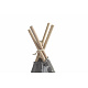 Aga4Kids Cort Teepee pentru Copii Stele Gri-Albastru