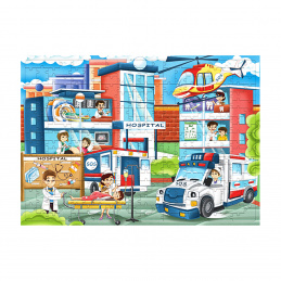 Puzzle pentru copii Aga4Kids Spitalul 172 piese