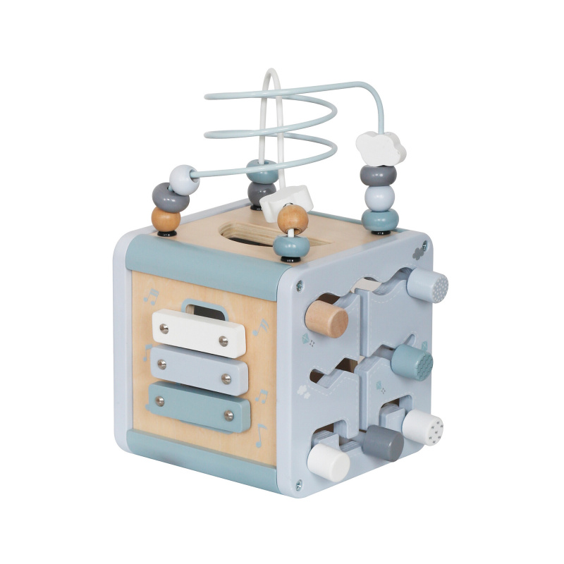 Aga4Kids Cub de activități din lemn MR6153 Albastru