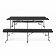 Set de bere pliabil din plastic Aga Negru
