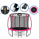 Aga SPORT EXCLUSIVE Trambulină 305 cm Roz + plasă de protecție + scară - CALITATEA a II-a