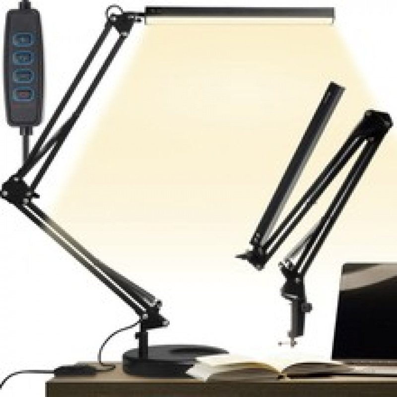 Lampă de birou LED 5,6 W neagră Izoxis 19784