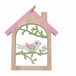 Căsuță de Paște din lemn pentru agățat