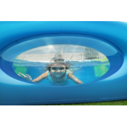 Piscină gonflabilă pentru copii cu ferestre panoramice 168x168x56 BESTWAY