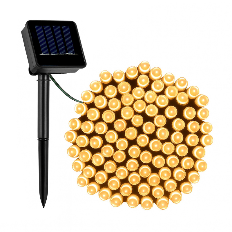 Linder Exclusiv Lanț luminos solar 150 LED Alb cald