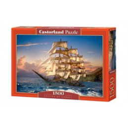 CASTORLAND Puzzle 1500 de piese - Navigație la apusul soarelui