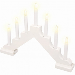 Suport pentru lumânări de Crăciun cu 7 LED-uri - temporizator Suport pentru lumânări de Crăciun cu 7 LED-uri - temporizator