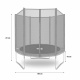 Aga SPORT TOP Trampolína 180 cm Blue + ochranná síť
