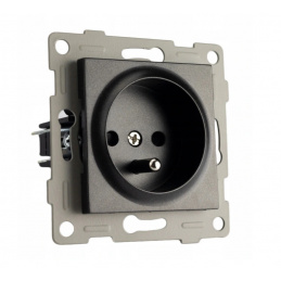 Priză neagră cu știft