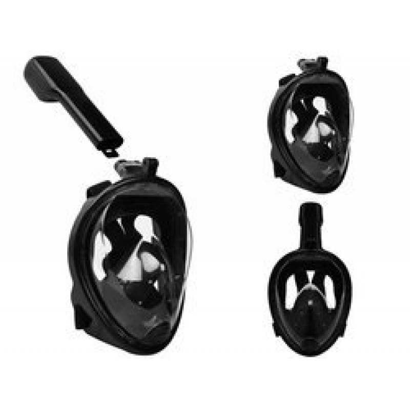 Masca de snorkeling pentru față L/XL Negru ISO