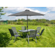 Linder Exclusiv Umbrelă de soare înclinabilă 250 cm Gri deschis