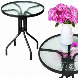 Masă de cafea neagră - 60 cm