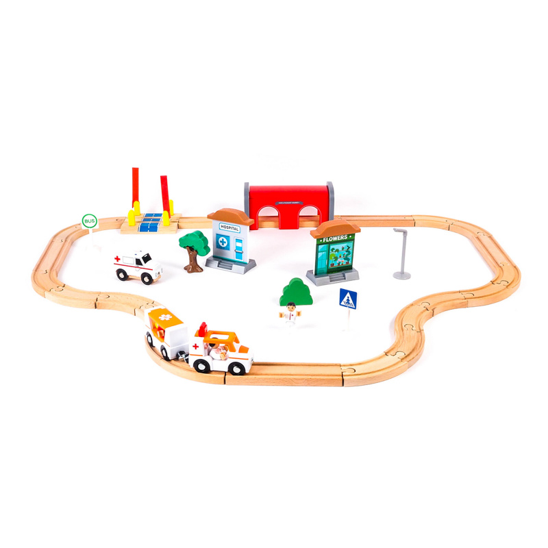 Aga4Kids Set trenuleț din lemn DS5647