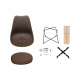 Aga 2x Scaune de masă MR2035 Maro