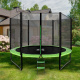 Aga SPORT PRO Trambulină 305 cm Verde deschis + plasă de protecție + scară