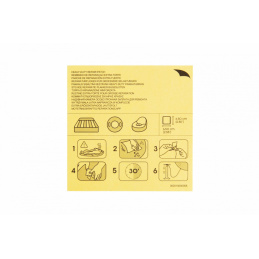 Set de 10 petice de reparare pentru material PVC 6,5x6,5cm BESTWAY