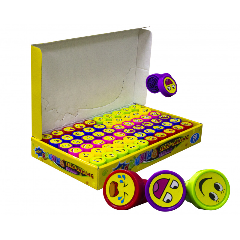 Aga4Kids Set de ștampile auto-cerneale pentru copii 60 bucăți