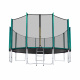 Aga SPORT PRO Trambulină 500 cm Verde închis + plasă de protecție + scară + buzunar pentru încălțăminte