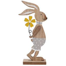 Iepuraș de lemn pe un băț de Paște