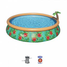 Piscină gonflabilă cu pulverizator pentru copii Tropical 457x84cm 15FT BESTWAY