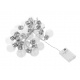 Șir de lumini LED becuri alb cald 20 buc ISO 8623