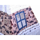 Cort tip teepee pentru copii ZA3557 Tm. albastru/Alb